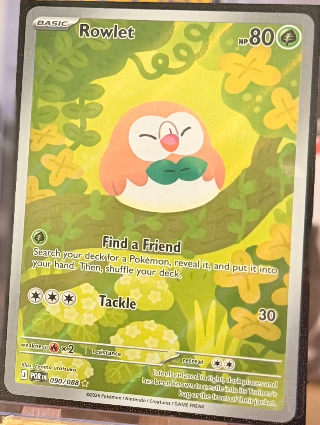 Rowlet 090/088 Illustration Rare - Perfect Order (ME03)