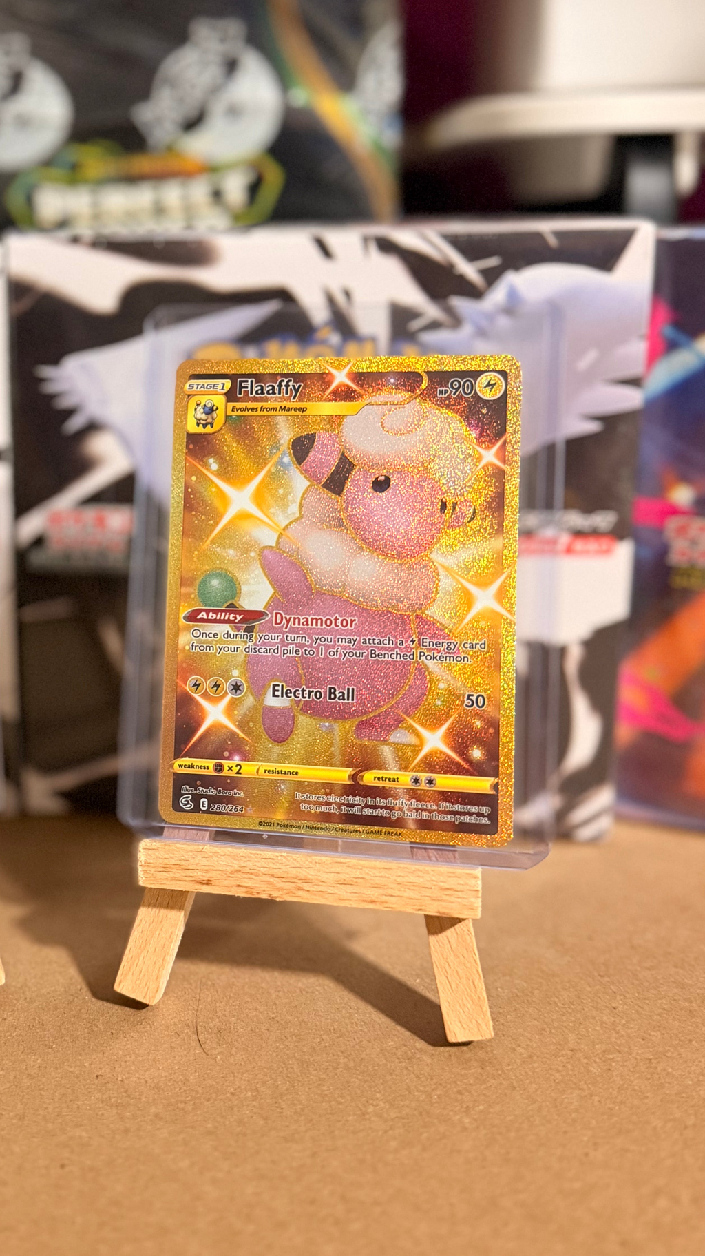 Flaaffy 280/264 Gold Secret Rare - Sword & Shield: Fusion Strike (SWSH08)
